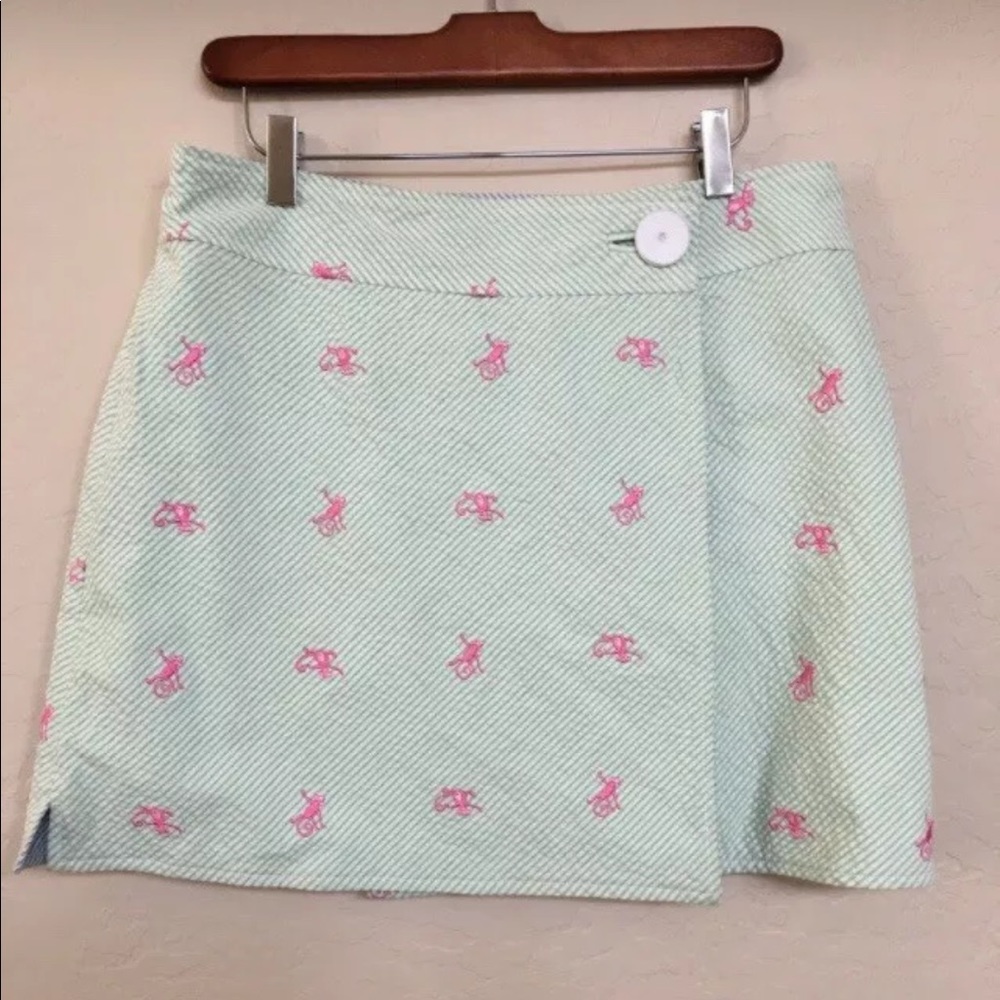 Lilly Pulitzer naughty monkey pint stripe skirt 4
